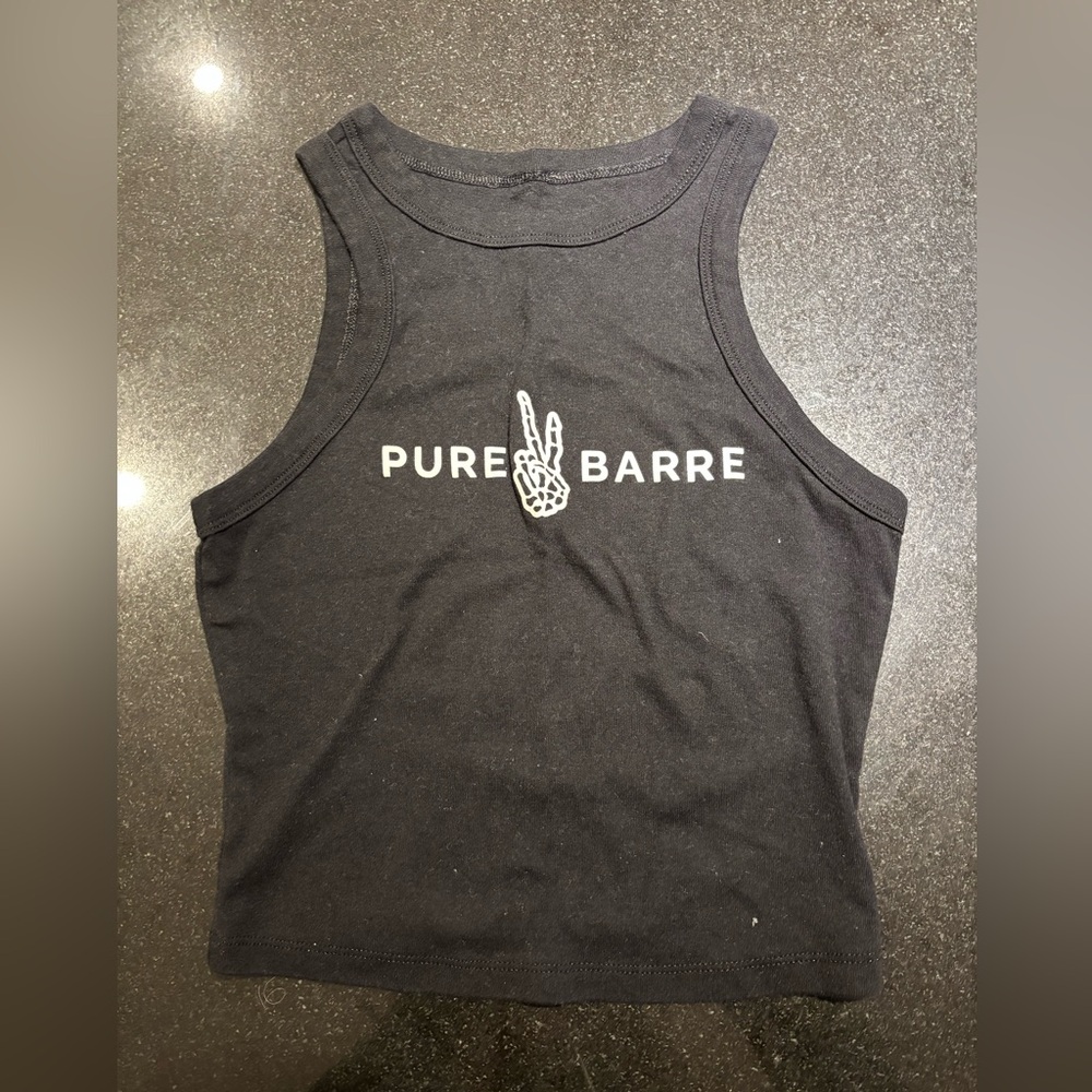 Pure Barre peace / skeleton hand tank